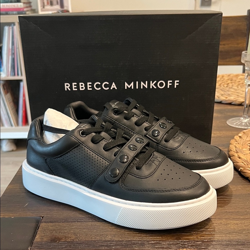Rebecca Minkoff Black and White Sneakers